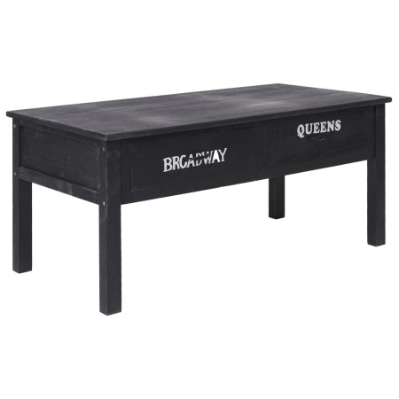 Mesa de centro de madera negro 100x50x45 cm en Mesas de centro | Comprar online en Foro24