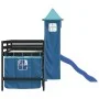 Cama alta para niños con torre madera pino azul 90x190 cm de , Camas y somieres - Ref: Foro24-3207088, Precio: 288,28 €, Desc...