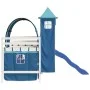 Hochbett für Kinder mit blauem Kiefernholzturm 90x190 cm von , Betten und Lattenroste - Ref: Foro24-3207112, Preis: 351,51 €,...