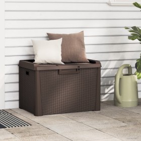 Aufbewahrungsbox für den Garten aus braunem PP, 125 Liter von , Aufbewahrungsboxen für den Außenbereich - Ref: Foro24-364210,...