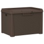 Aufbewahrungsbox für den Garten aus braunem PP, 125 Liter von , Aufbewahrungsboxen für den Außenbereich - Ref: Foro24-364210,...