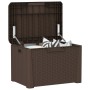 Aufbewahrungsbox für den Garten aus braunem PP, 125 Liter von , Aufbewahrungsboxen für den Außenbereich - Ref: Foro24-364210,...