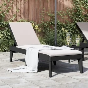 Liegestuhl aus anthrazitgrauem PP 186x60x29 cm von , Liegen - Ref: Foro24-364219, Preis: 105,22 €, Rabatt: %