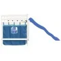 Cama alta para niños con cortinas madera pino azul 90x190 cm de , Camas y somieres - Ref: Foro24-3207031, Precio: 311,39 €, D...