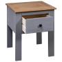 Massiver Kiefernholz-Nachttisch in Panama-Grau, 46x40x57 cm. von vidaXL, Nachttische - Ref: Foro24-282692, Preis: 50,87 €, Ra...