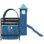 Cama alta para niños con torre madera pino azul 90x190 cm de , Camas y somieres - Ref: Foro24-3207115, Precio: 302,63 €, Desc...