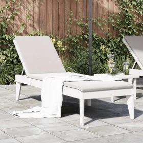 White PP lounger 186x60x29 cm by , Loungers - Ref: Foro24-364215, Price: 119,29 €, Discount: %