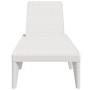 Tumbona de PP blanco 186x60x29 cm de , Tumbonas - Ref: Foro24-364215, Precio: 115,57 €