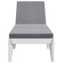 Tumbona con cojín PP blanco 186x60x29 cm de , Tumbonas - Ref: Foro24-364222, Precio: 146,83 €, Descuento: %