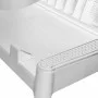 Lounger with white PP cushion 186x60x29 cm by , Loungers - Ref: Foro24-364222, Price: 124,00 €, Discount: %