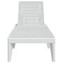 White PP lounger 186x60x29 cm by , Loungers - Ref: Foro24-364220, Price: 83,43 €, Discount: %