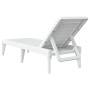 Tumbona de PP blanco 186x60x29 cm de , Tumbonas - Ref: Foro24-364220, Precio: 84,43 €, Descuento: %