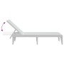 Weiße PP-Liege 186x60x29 cm von , Liegen - Ref: Foro24-364220, Preis: 84,49 €, Rabatt: %
