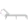 White PP lounger 186x60x29 cm by , Loungers - Ref: Foro24-364220, Price: 83,43 €, Discount: %