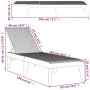 White PP lounger 186x60x29 cm by , Loungers - Ref: Foro24-364220, Price: 83,43 €, Discount: %