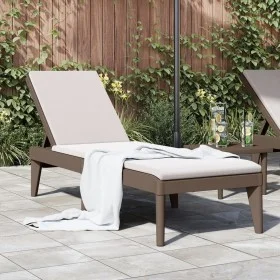 Braune PP-Liege 186x60x29 cm von , Liegen - Ref: Foro24-364217, Preis: 97,67 €, Rabatt: %