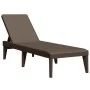 Brown PP lounger 186x60x29 cm by , Loungers - Ref: Foro24-364217, Price: 97,67 €, Discount: %