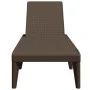 Brown PP lounger 186x60x29 cm by , Loungers - Ref: Foro24-364217, Price: 97,67 €, Discount: %