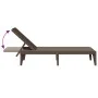 Brown PP lounger 186x60x29 cm by , Loungers - Ref: Foro24-364217, Price: 97,67 €, Discount: %