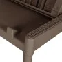 Brown PP lounger 186x60x29 cm by , Loungers - Ref: Foro24-364217, Price: 97,67 €, Discount: %