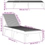 Braune PP-Liege 186x60x29 cm von , Liegen - Ref: Foro24-364217, Preis: 103,68 €, Rabatt: %