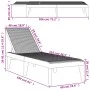 Brown PP lounger 186x60x29 cm by , Loungers - Ref: Foro24-364217, Price: 97,67 €, Discount: %