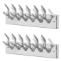 Garderobenständer 2 Einheiten aus silbernem Aluminium von , Hut- und Garderobenständer - Ref: Foro24-278752, Preis: 76,88 €, ...