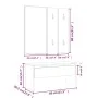 Flurmöbel-Set aus Sonoma-Eichensperrholz von , Kleiderschränke - Ref: Foro24-3082056, Preis: 94,42 €, Rabatt: %
