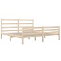 Solid pine wood bed frame 140x190 cm by , Beds and slatted bases - Ref: Foro24-3103693, Price: 125,78 €, Discount: %