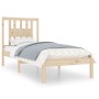 Solid wood bed frame 90x190 cm by , Beds and slatted bases - Ref: Foro24-3104028, Price: 84,23 €, Discount: %
