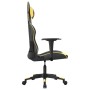 Silla gaming cuero sintético negro y dorado en Sillas gaming | Comprar online en Foro24