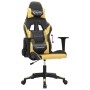 Silla gaming cuero sintético negro y dorado en Sillas gaming | Comprar online en Foro24