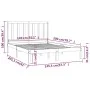 Solid pine wood bed frame 140x200 cm by , Beds and slatted bases - Ref: Foro24-3105160, Price: 107,77 €, Discount: %