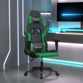Silla gaming cuero sintético negro y verde en Sillas gaming | Comprar online en Foro24