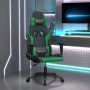 Silla gaming cuero sintético negro y verde en Sillas gaming | Comprar online en Foro24