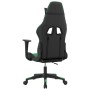 Silla gaming cuero sintético negro y verde en Sillas gaming | Comprar online en Foro24