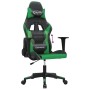 Silla gaming cuero sintético negro y verde en Sillas gaming | Comprar online en Foro24