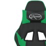 Silla gaming cuero sintético negro y verde en Sillas gaming | Comprar online en Foro24