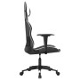 Silla gaming cuero sintético negro y blanco en Sillas gaming | Comprar online en Foro24