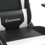 Silla gaming cuero sintético negro y blanco en Sillas gaming | Comprar online en Foro24