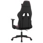 Silla gaming cuero sintético negro y rojo vino tinto en Sillas gaming | Comprar online en Foro24