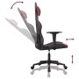 Silla gaming cuero sintético negro y rojo vino tinto en Sillas gaming | Comprar online en Foro24