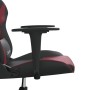 Silla gaming cuero sintético negro y rojo vino tinto en Sillas gaming | Comprar online en Foro24