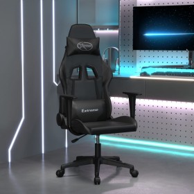 Silla gaming cuero sintético negro en Sillas gaming | Comprar online en Foro24