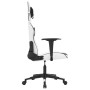 Silla gaming cuero sintético blanco y negro en Sillas gaming | Comprar online en Foro24