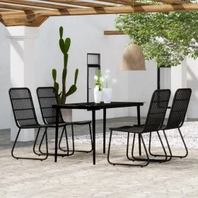 Garden dining set 5 pieces black by , Garden sets - Ref: Foro24-3099181, Price: 531,59 €, Discount: %