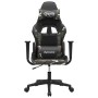 Silla gaming cuero sintético negro y camuflaje en Sillas gaming | Comprar online en Foro24