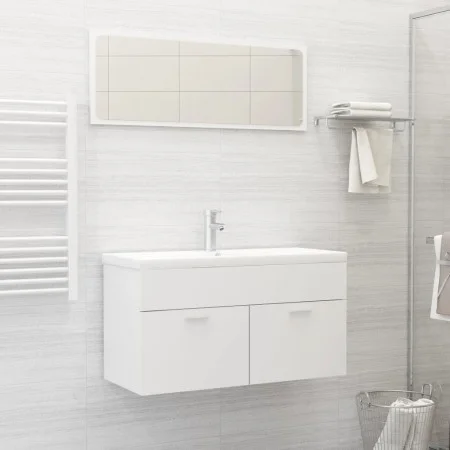 Weißes Badezimmermöbelset aus Holzwerkstoff von , Badezimmermöbel - Ref: Foro24-3070883, Preis: 230,21 €, Rabatt: %