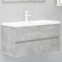 Concrete gray engineered wood cabinet with sink by , bathroom vanities - Ref: Foro24-3071652, Price: 284,07 €, Discount: %