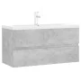 Concrete gray engineered wood cabinet with sink by , bathroom vanities - Ref: Foro24-3071652, Price: 284,07 €, Discount: %